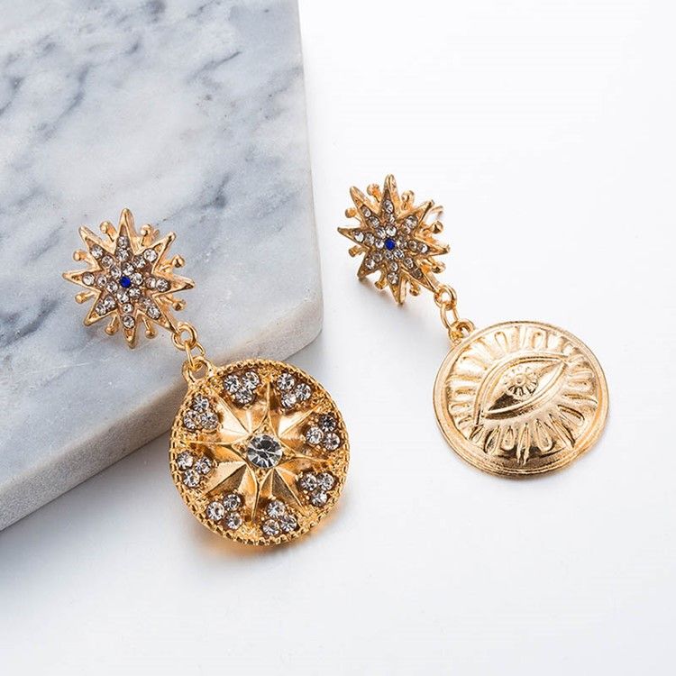 Rhinestone Vintage Alloy Prom -korvakorut