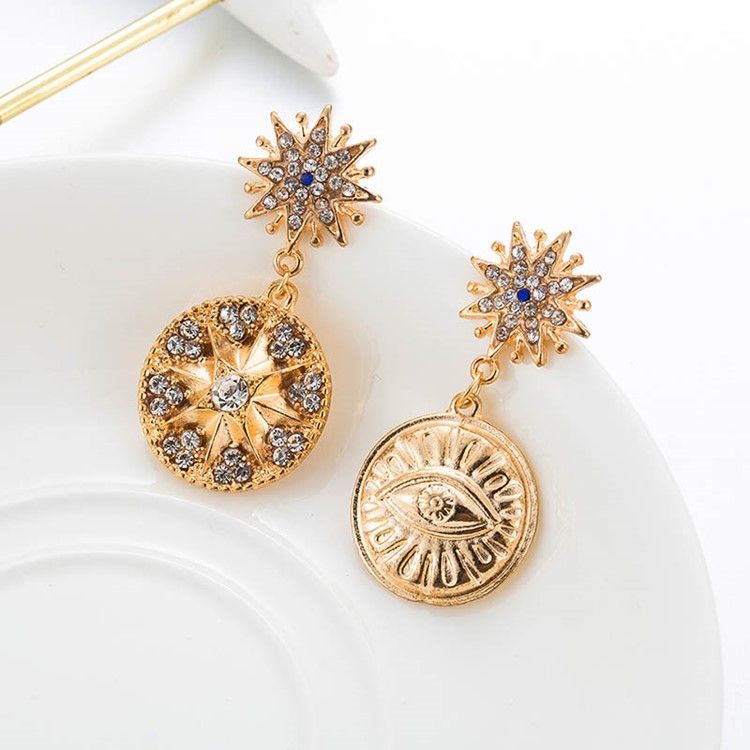 Rhinestone Vintage Alloy Prom -korvakorut