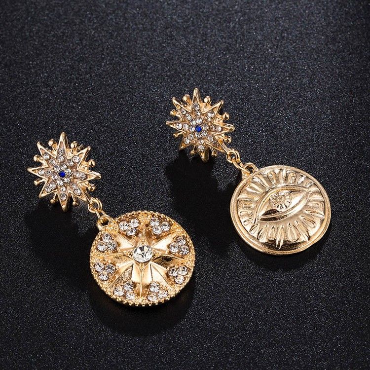 Rhinestone Vintage Alloy Prom -korvakorut