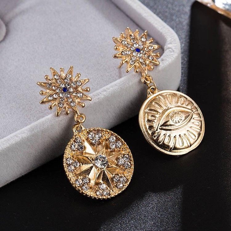 Rhinestone Vintage Alloy Prom -korvakorut