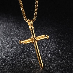 Punk Style Cross-riipus Miesten Kaulakoru