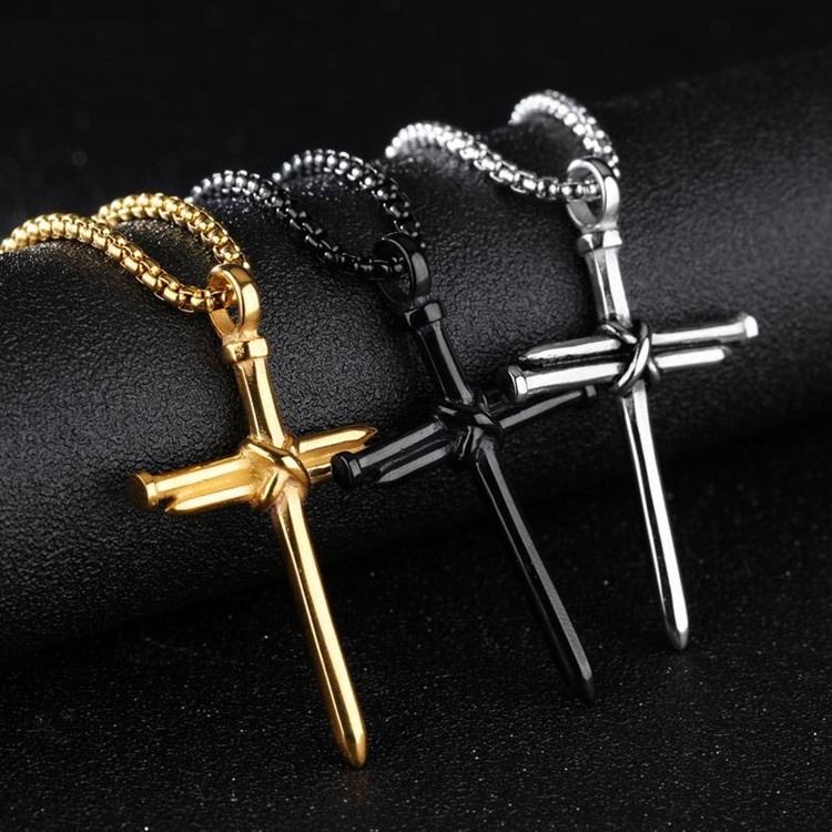Punk Style Cross-riipus Miesten Kaulakoru