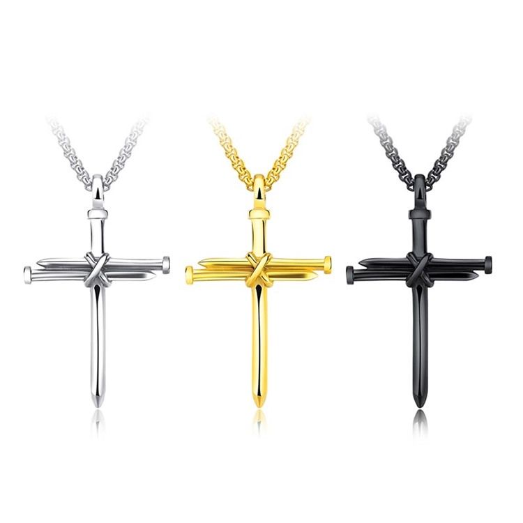 Punk Style Cross-riipus Miesten Kaulakoru