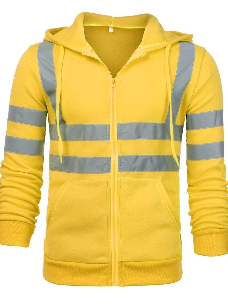 Cardigan Patchwork Color Block Loose Style Miesten Hupparit