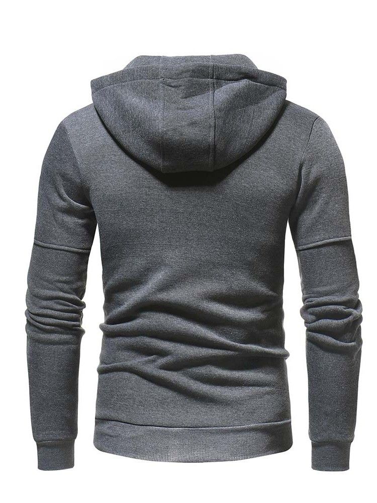Cardigan Plain Patchwork Zipper Miesten Rento Huppari