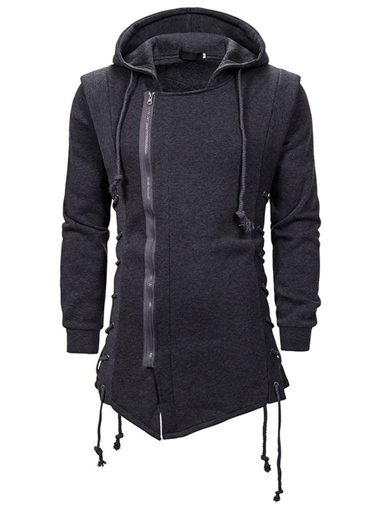 Cardigan Plain Zipper Slim Miesten Hupparit