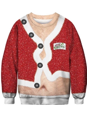 Christmas Color Block Casual Miesten Hupparit