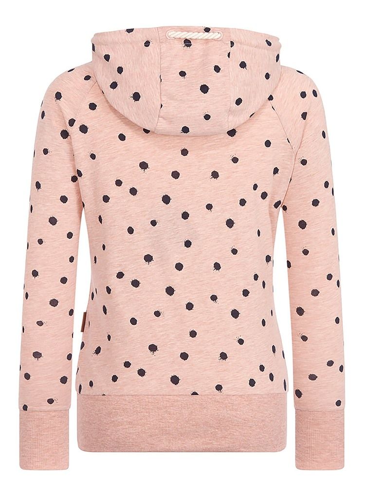 Naisten Hupullinen Pitkähihainen Hupullinen Polka Dots -huppari