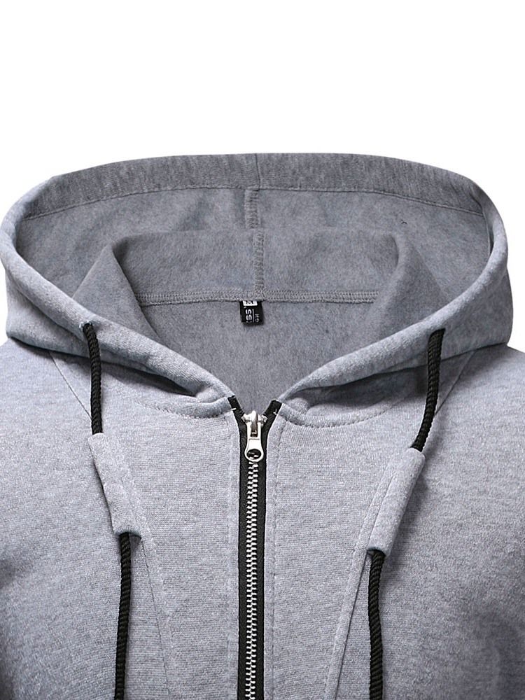 Patchwork Color Block Pullover Miesten Hupparit