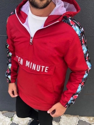 Print Letter Regular Slim Miesten Hupparit