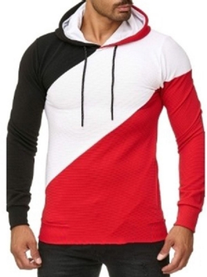 Pullover Fleece Plain Casual Miesten Hupparit