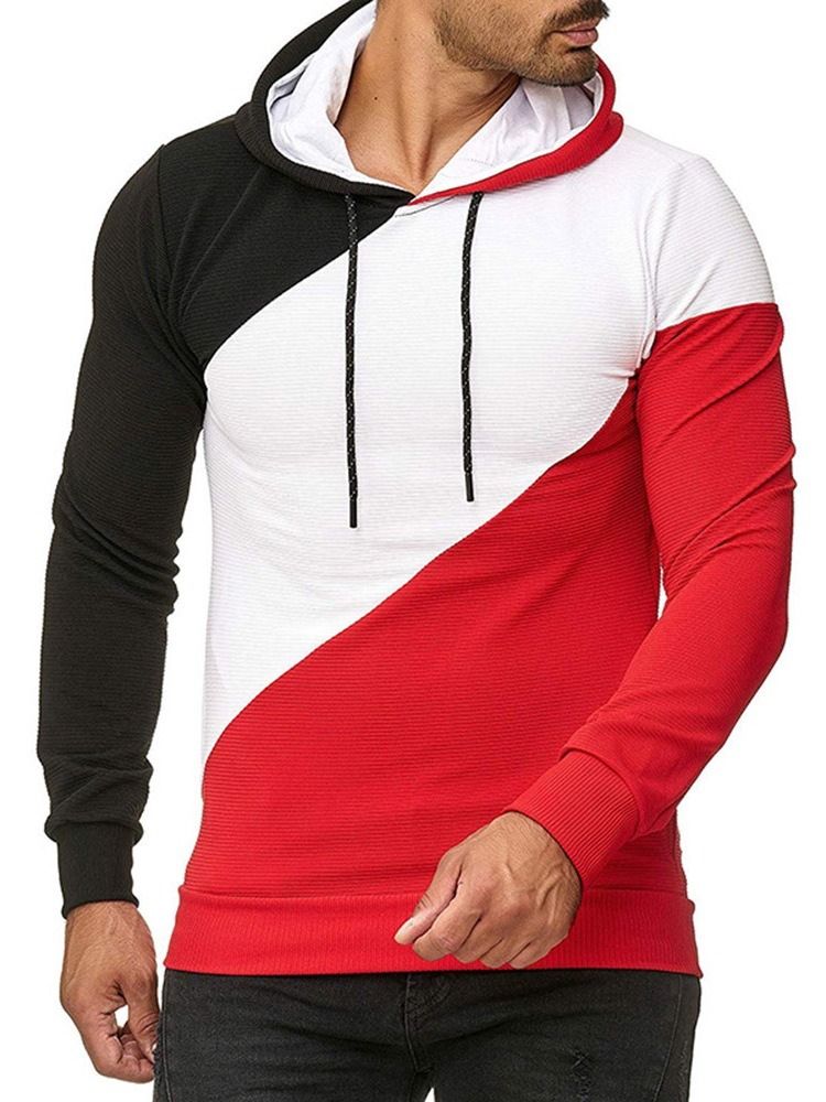 Pullover Fleece Plain Casual Miesten Hupparit