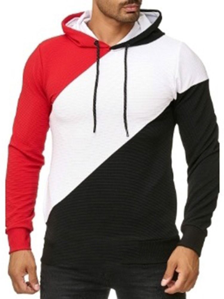 Pullover Fleece Plain Casual Miesten Hupparit