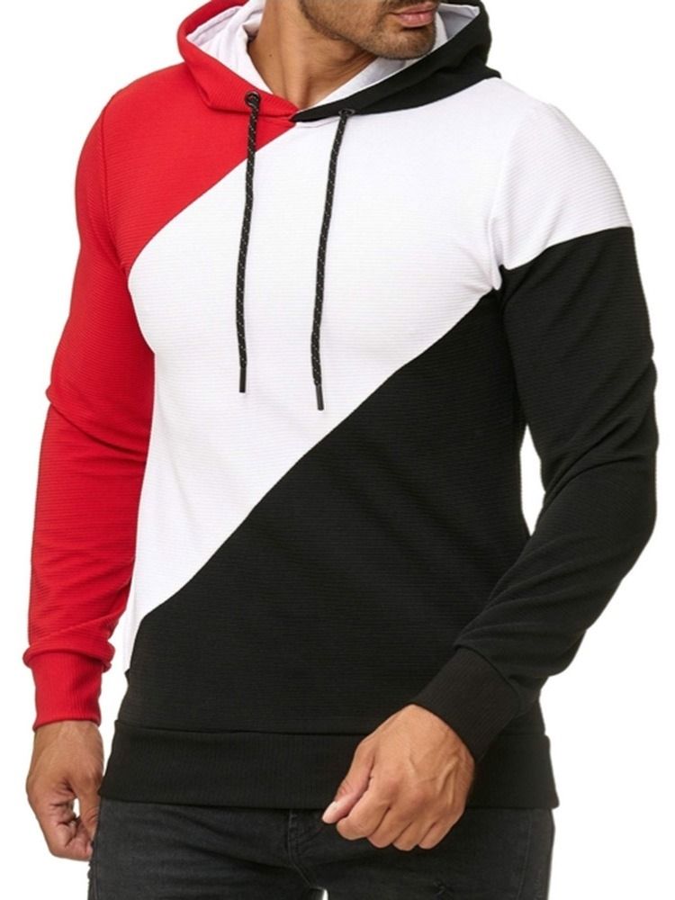 Pullover Fleece Plain Casual Miesten Hupparit
