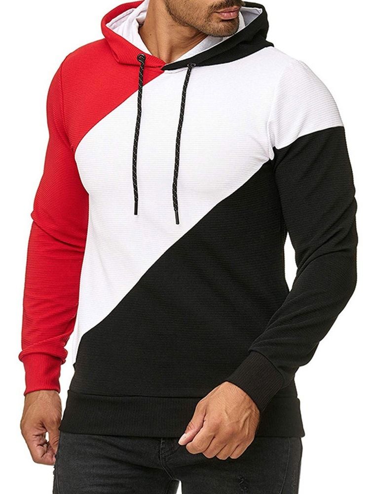 Pullover Fleece Plain Casual Miesten Hupparit
