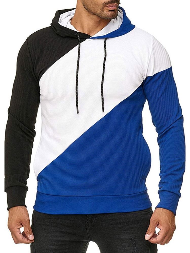 Pullover Fleece Plain Casual Miesten Hupparit