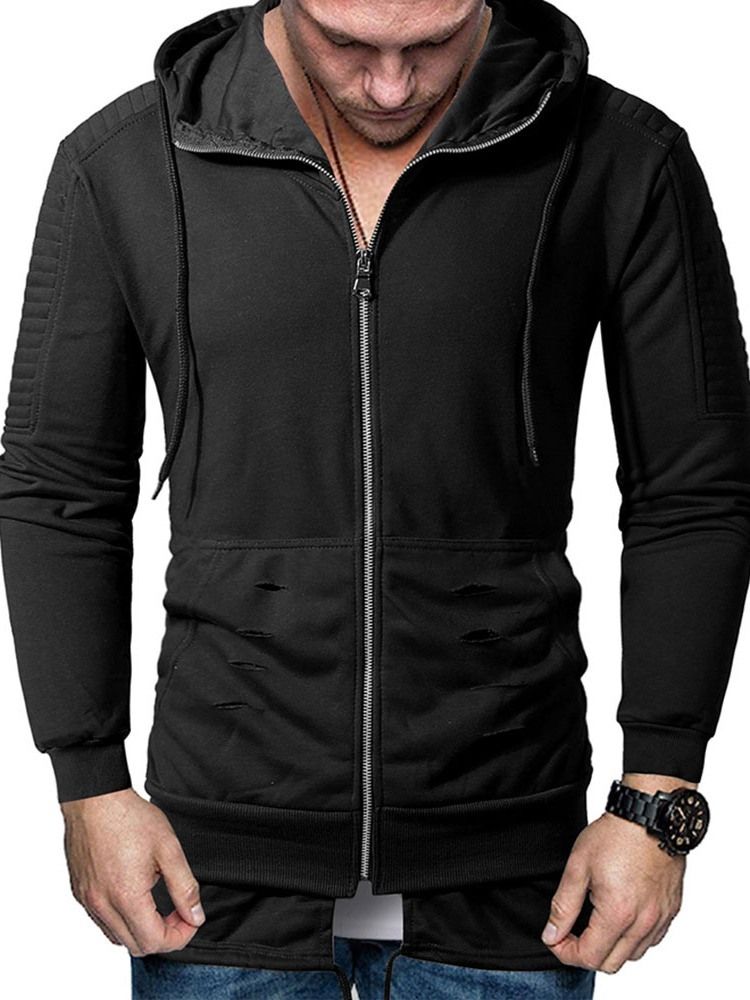 Pullover Zipper Plain Miesten Hupparit
