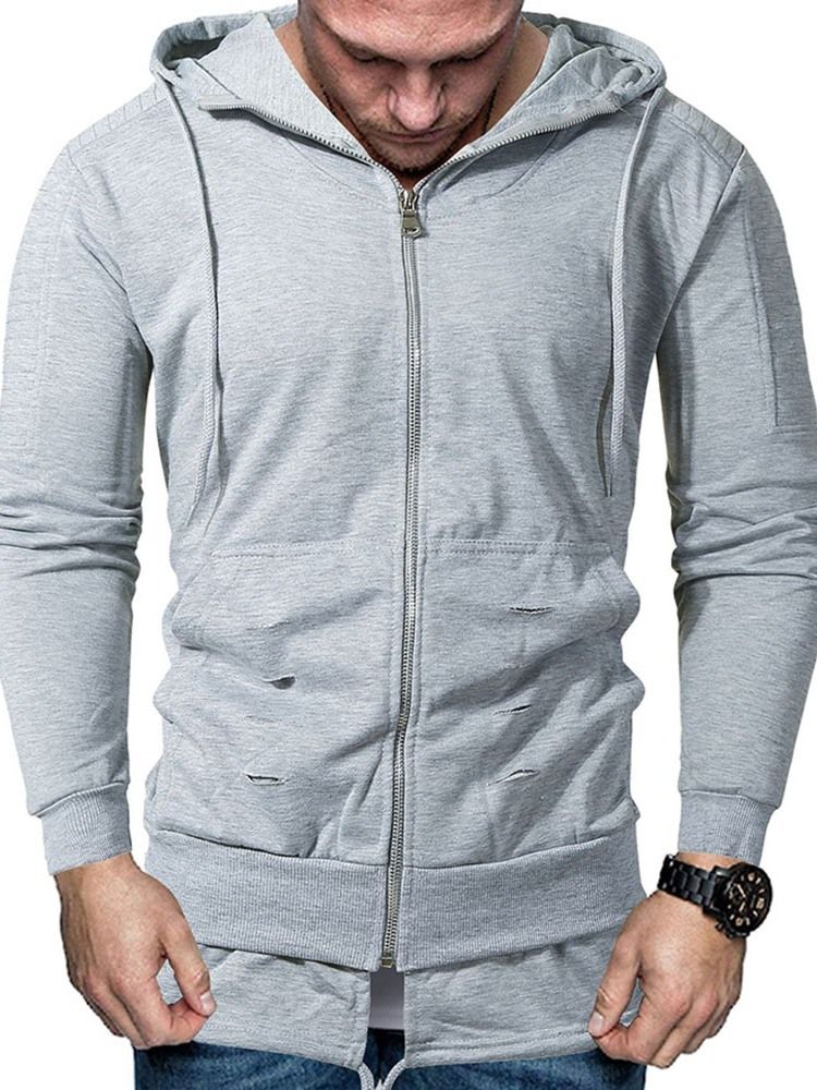 Pullover Zipper Plain Miesten Hupparit