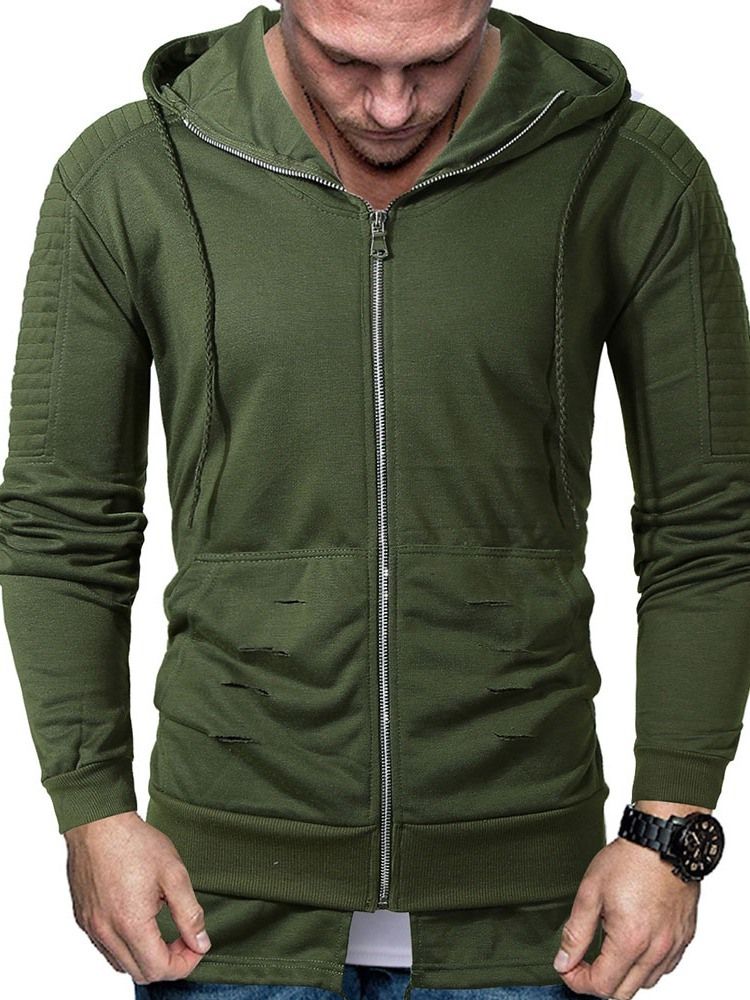 Pullover Zipper Plain Miesten Hupparit