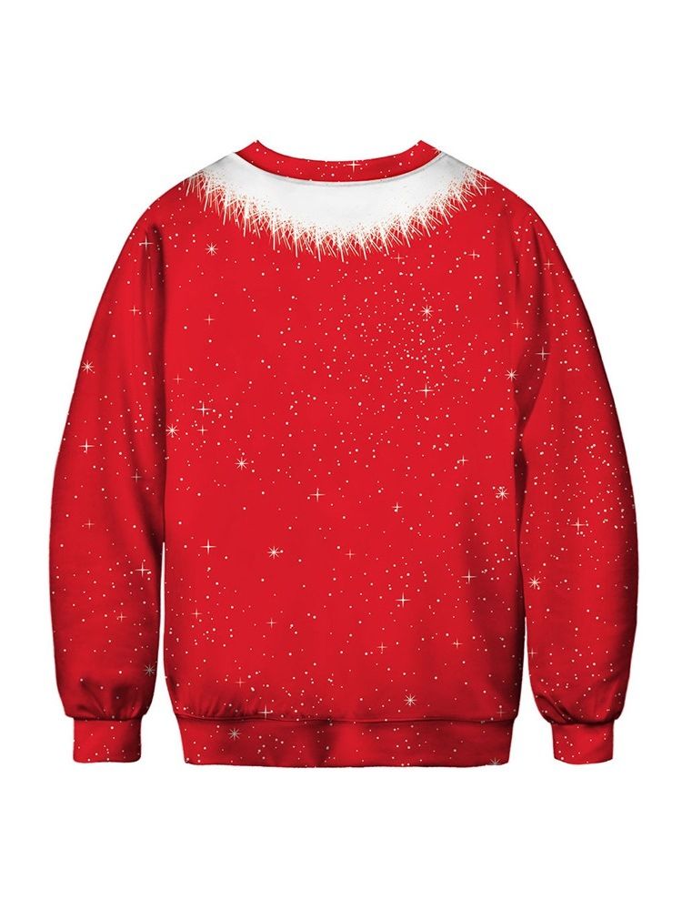 Ugly Christmas Pullover Funny 3d Print Miesten Huppari