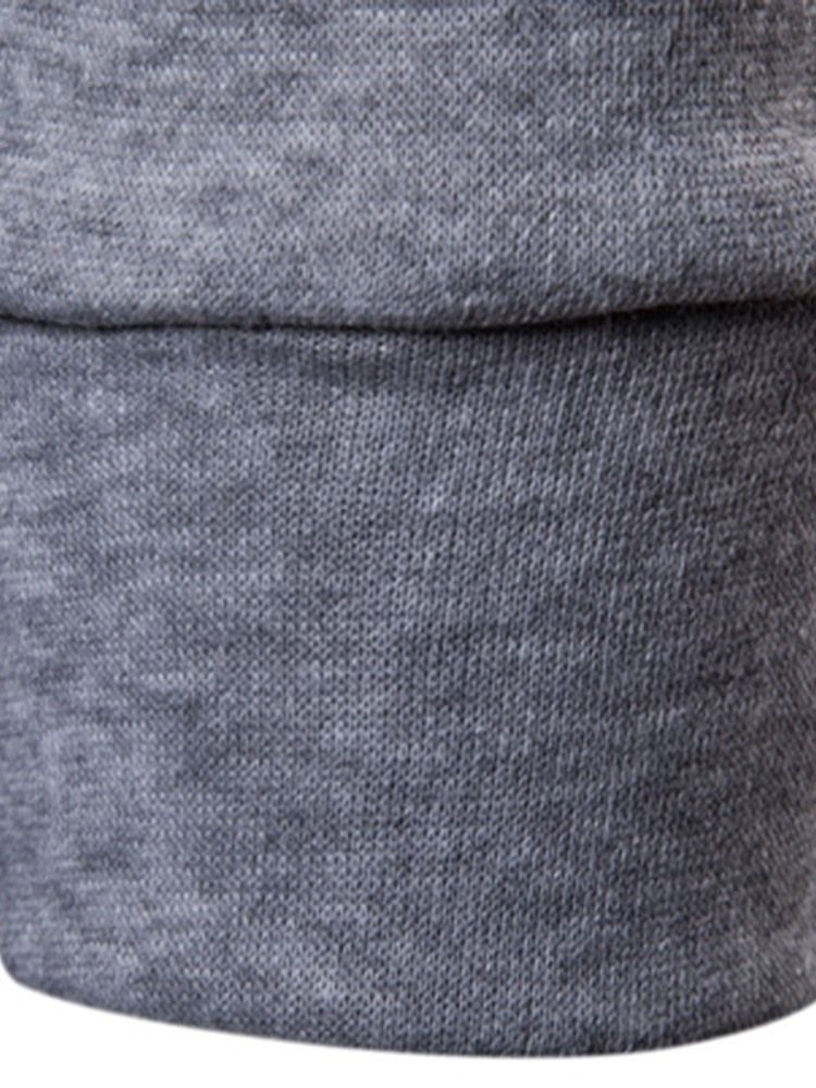 Väri Block Patchwork Pullover Fall Pullover Miesten Hupparit