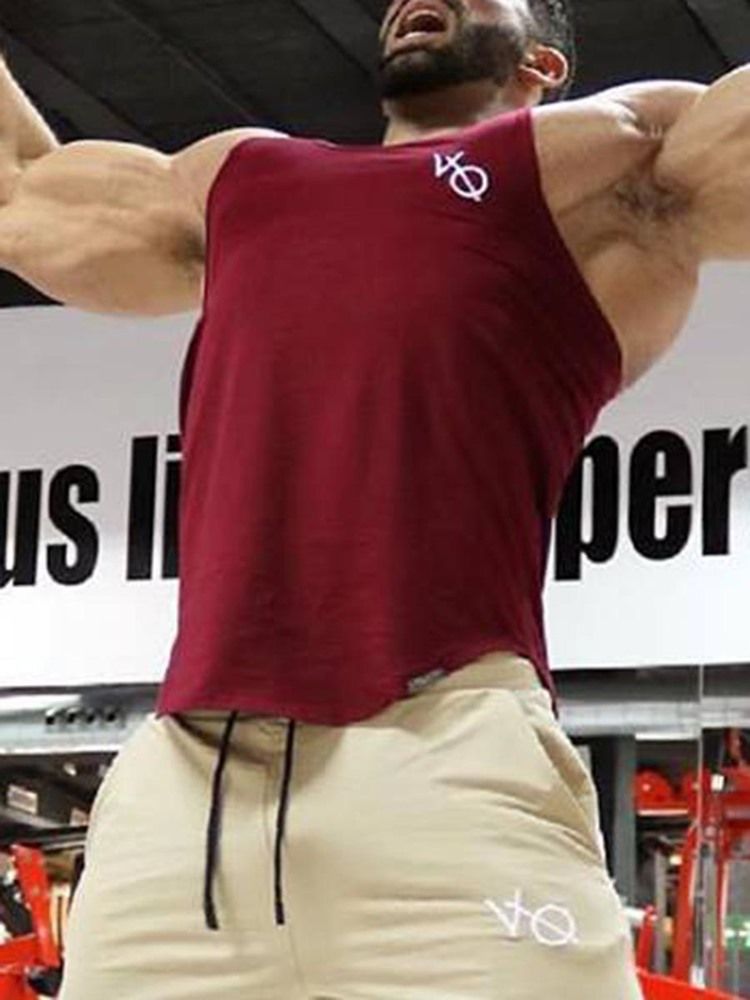Miehet Hihaton Pullover Gym -treenihousut
