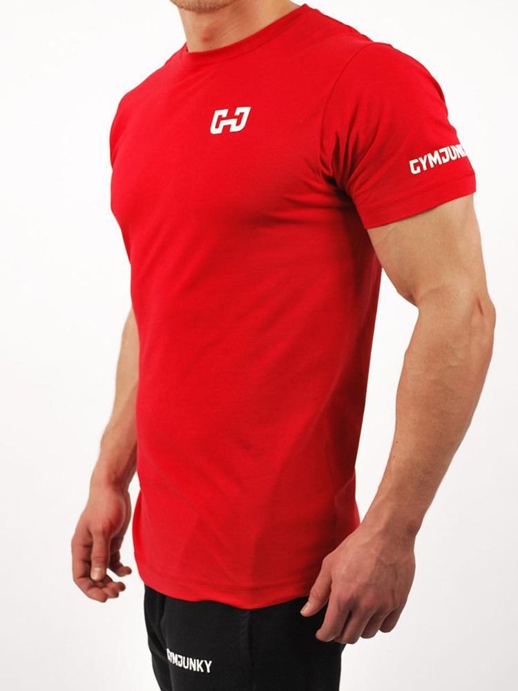 Miesten Väripainatettu Lyhythihainen Pullover Gym -t-paita