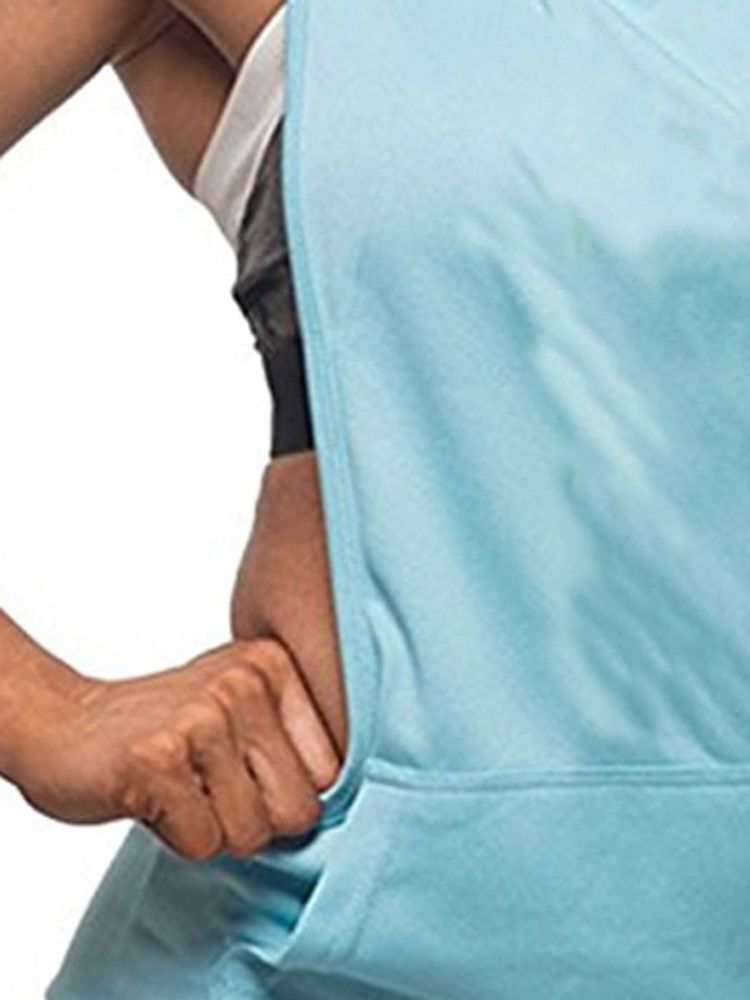 Puuvilla Jossa Huppu Kiinteä Pusero Hihaton Naisten T-paita
