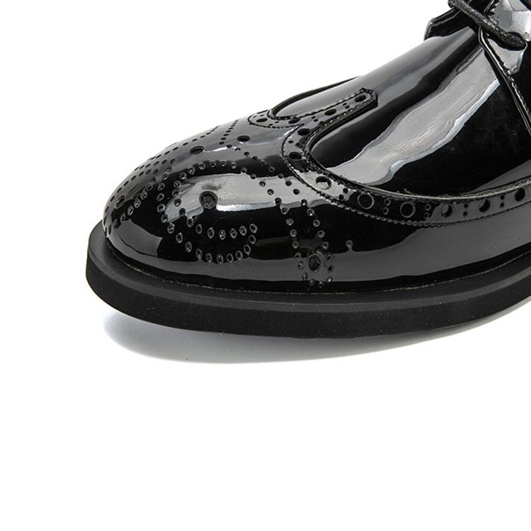 Kaikki Ottelut Round Toe Plain Miesten Oxfordit