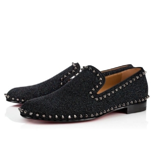 Sequin Rivet Slip-on Matalat Päälliset Miesten Mekot