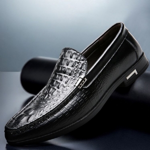 Slip-on-matalat Tavalliset Pyöreät Varpaat Ohuet Kengät Miesten Oxford-kengät