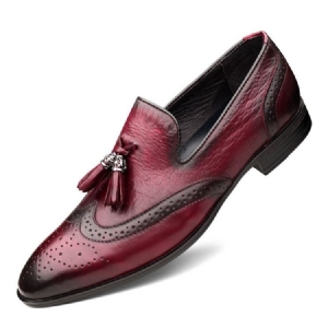 Slip-on Räätälöity Pyöreä Varvas Vintage Miesten Oxford
