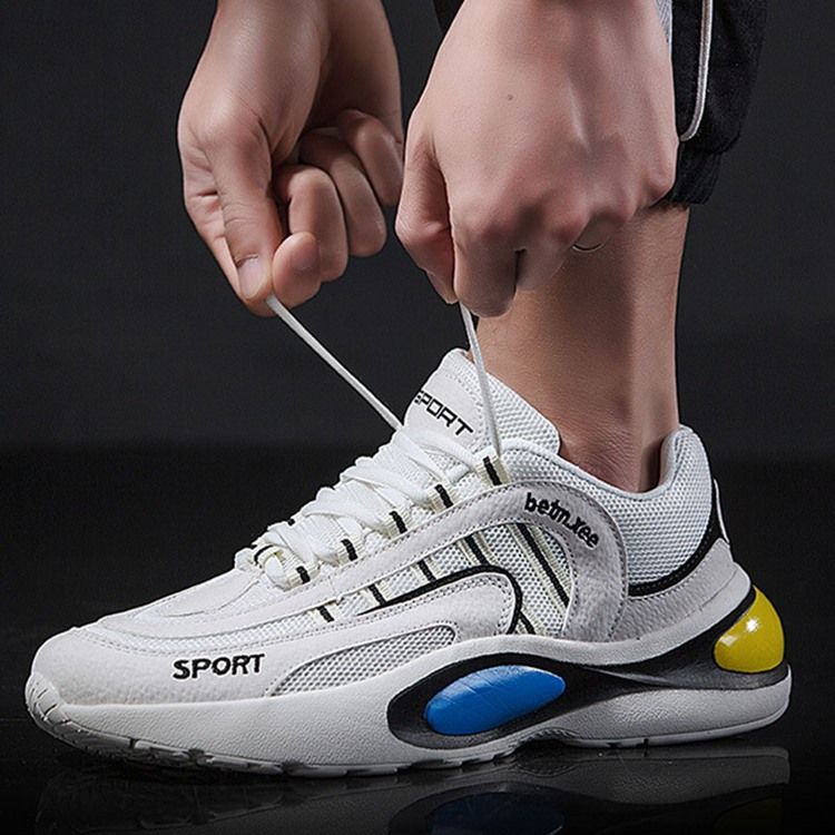 Color Block Lace-up Miesten Mesh-lenkkarit