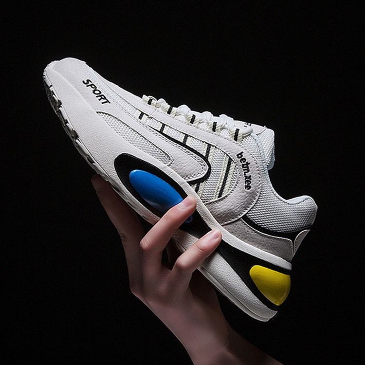 Color Block Lace-up Miesten Mesh-lenkkarit