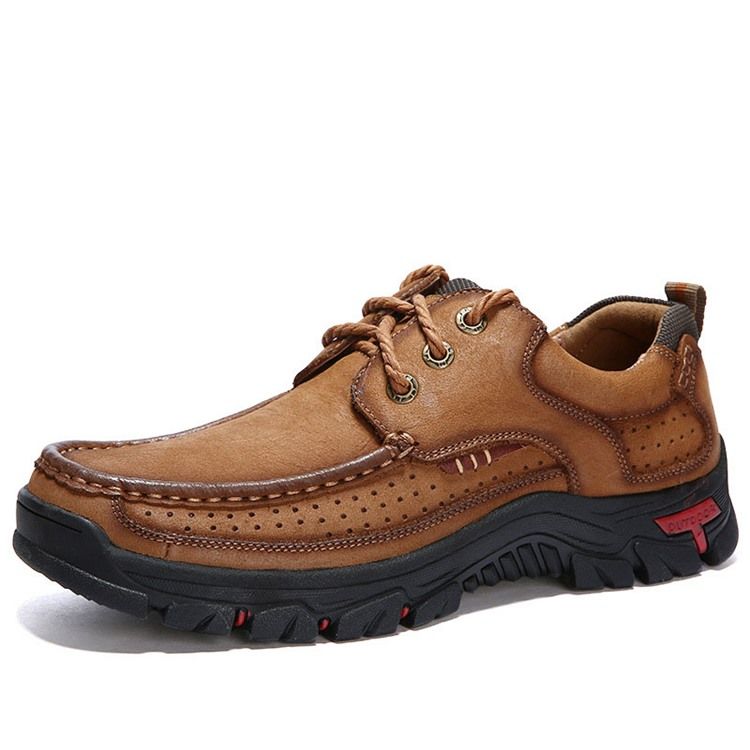 Lace-up Square Toe Miesten Vaelluskengät