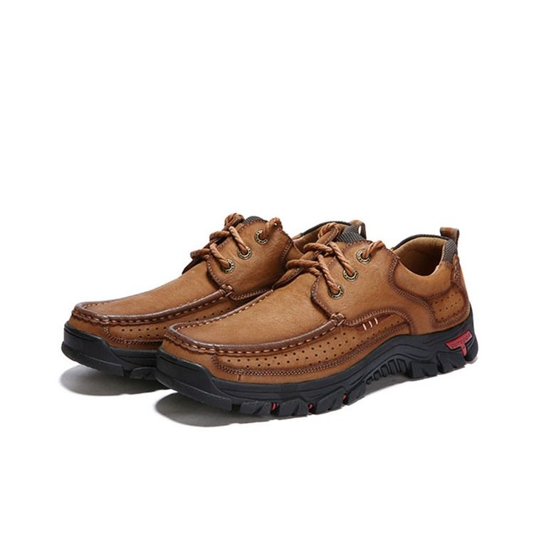 Lace-up Square Toe Miesten Vaelluskengät