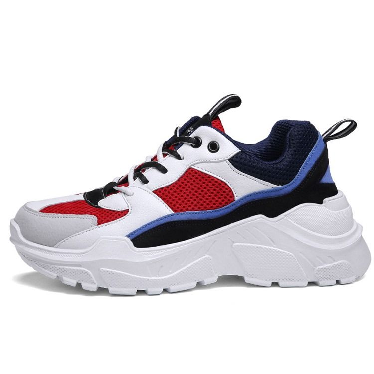 Mesh Color Block Round Toe Miesten Lenkkarit