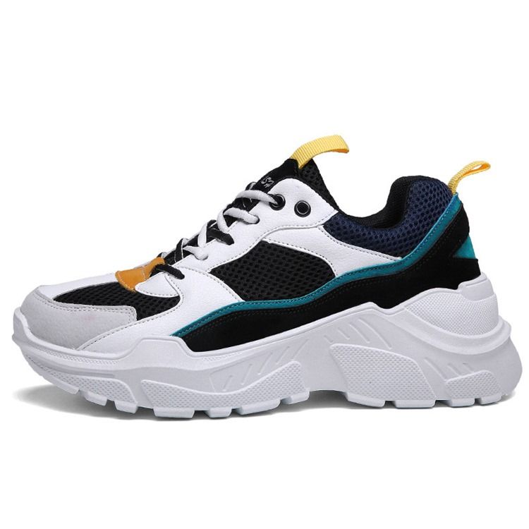 Mesh Color Block Round Toe Miesten Lenkkarit