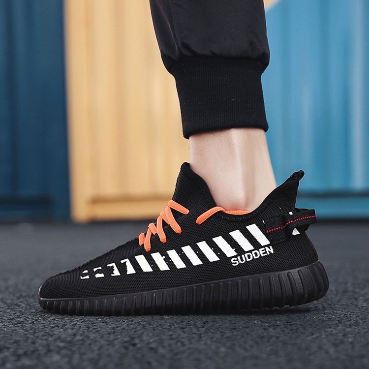 Mesh Lace-up Color Block Miesten Ulkoilukengät
