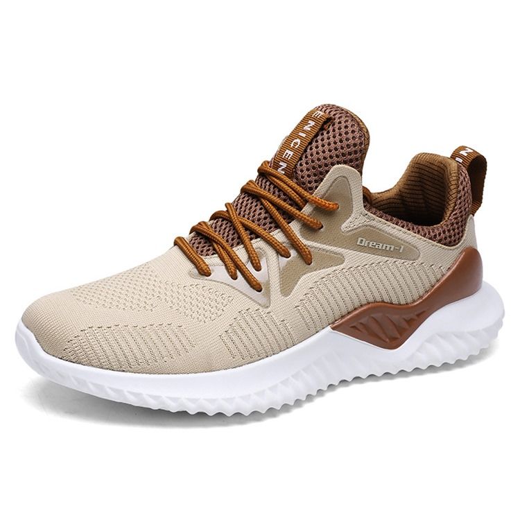 Mesh Lace-up Round Toe Casual Miesten Lenkkarit