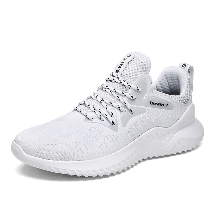 Mesh Lace-up Round Toe Casual Miesten Lenkkarit