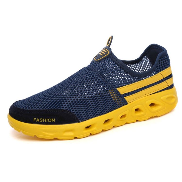 Mesh Round Toe Slip-on Miesten Vapaa-ajan Kengät