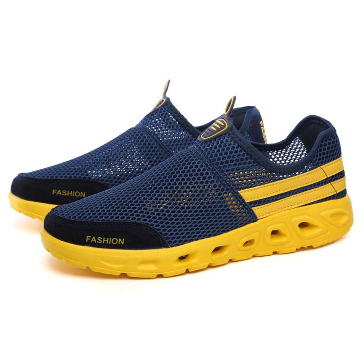 Mesh Round Toe Slip-on Miesten Vapaa-ajan Kengät