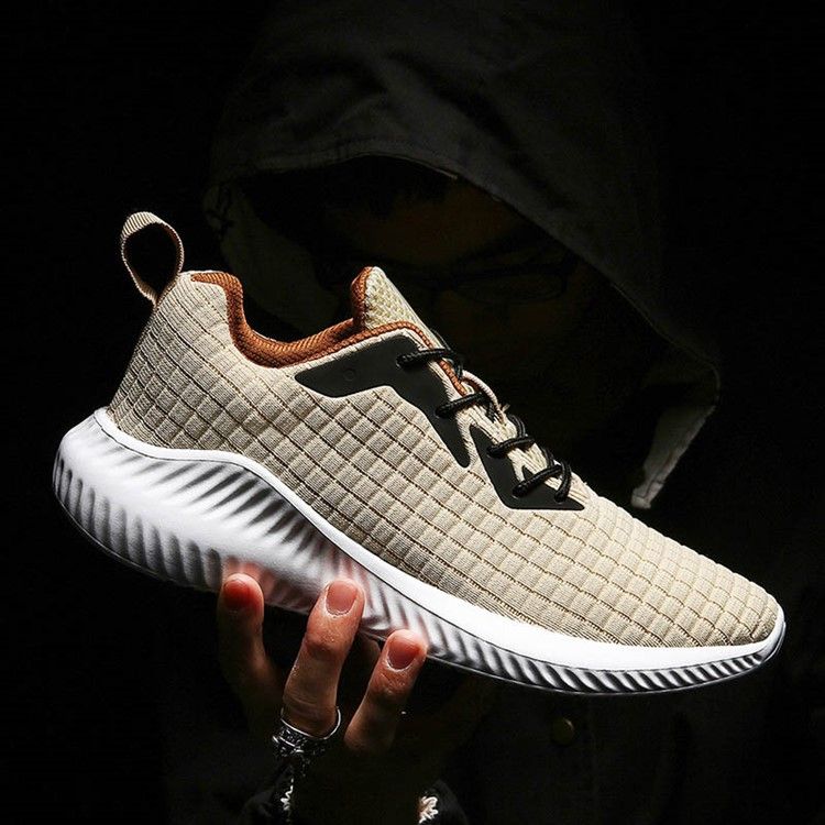 Plaid Mesh Lace-up Low-cut Ylä Miesten Lenkkarit