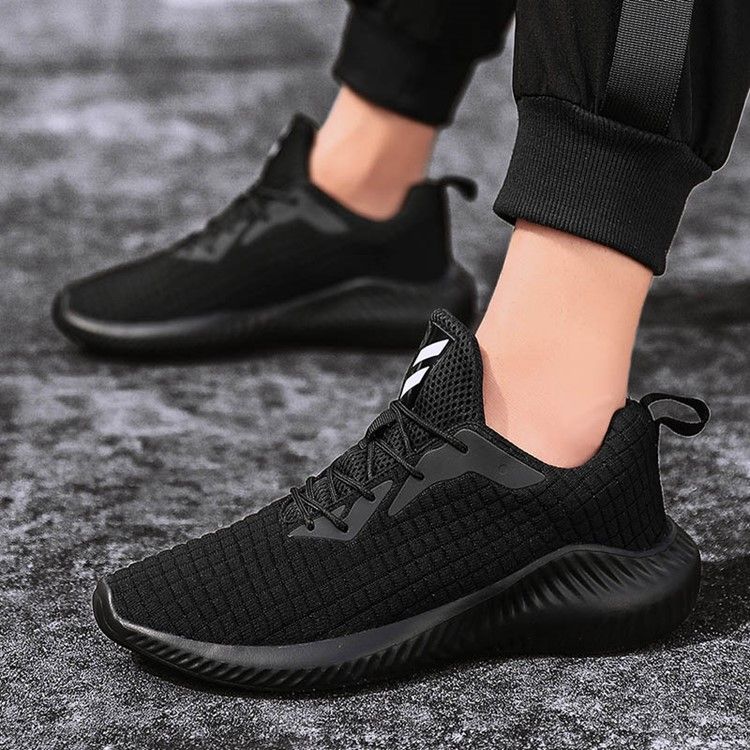 Plaid Mesh Lace-up Low-cut Ylä Miesten Lenkkarit