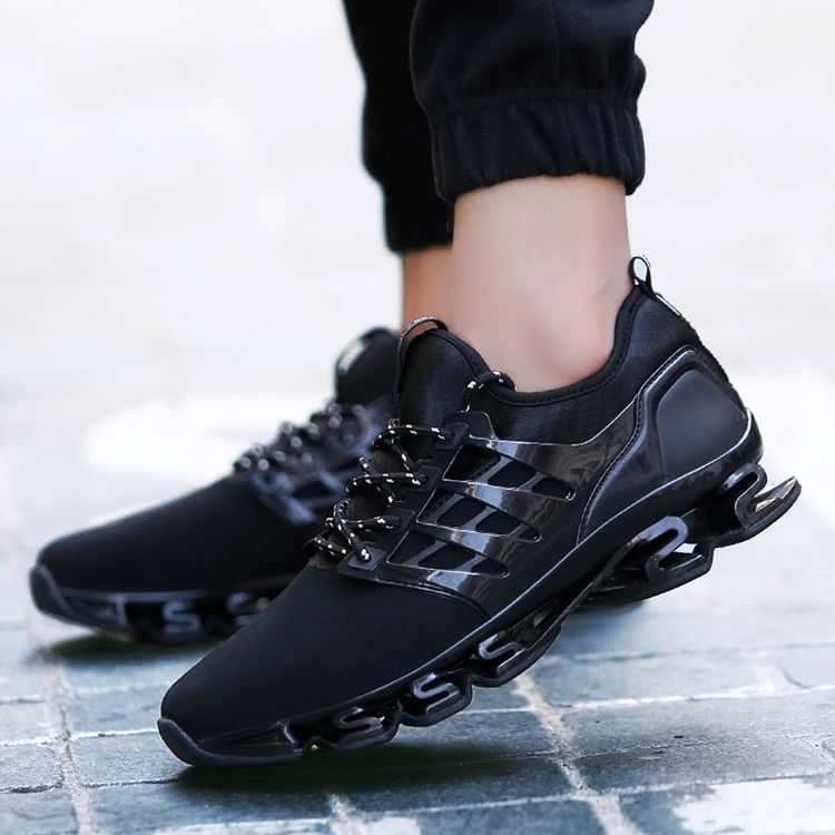 Pu Lace-up Round Toe -juoksukengät