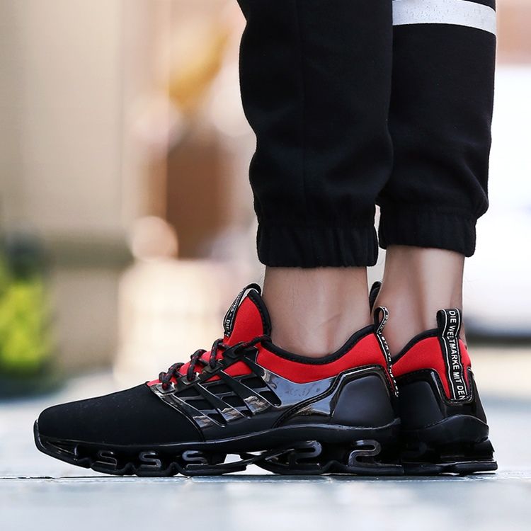 Pu Lace-up Round Toe -juoksukengät