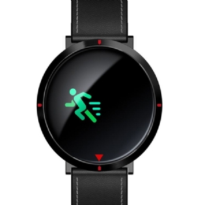 Miesten S2-värinäyttö Älykäs Rannekorun Askel Syke Verenpaineen Liikkeessä Pyöreä Vedenpitävä Bluetooth Älykello