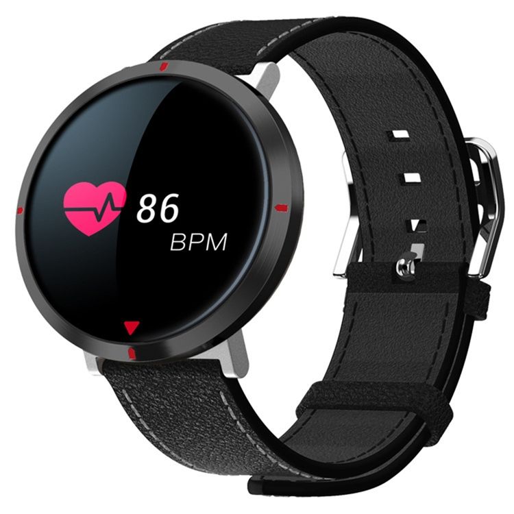 Miesten S2-värinäyttö Älykäs Rannekorun Askel Syke Verenpaineen Liikkeessä Pyöreä Vedenpitävä Bluetooth Älykello