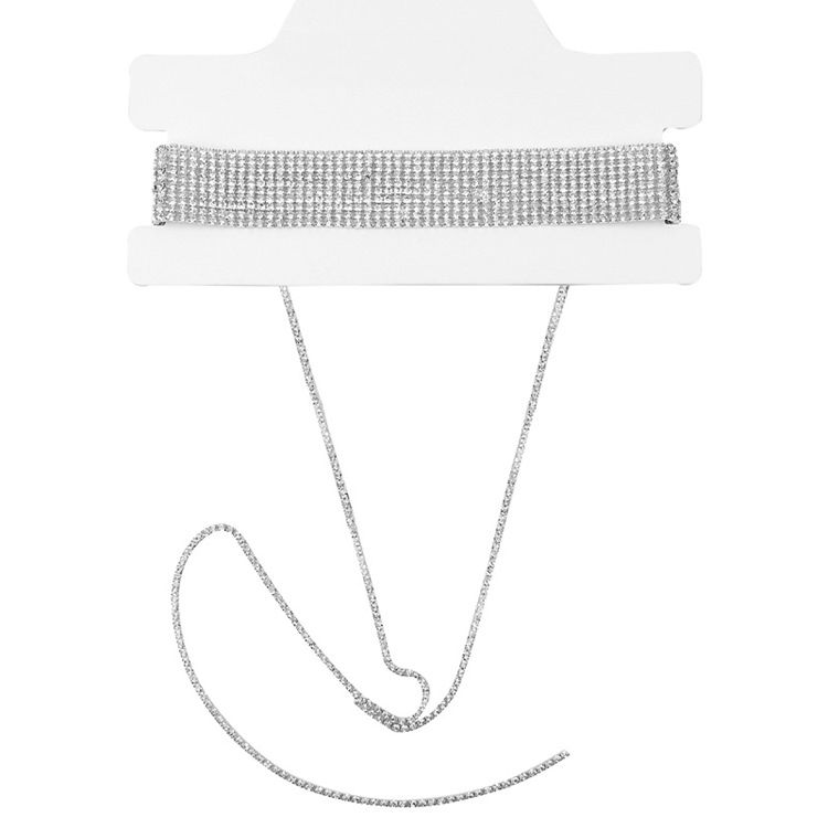 Kuohuviini Täysi Tekojalokivi Choker-kaulakoru